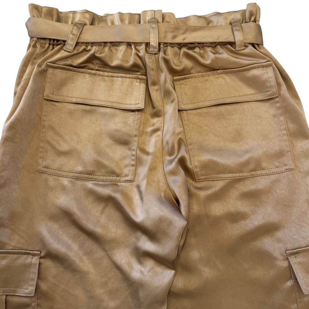 Like new Sanctuary Satin Cargo Pants in Moonlight Beige Small - Picture 8 of 11